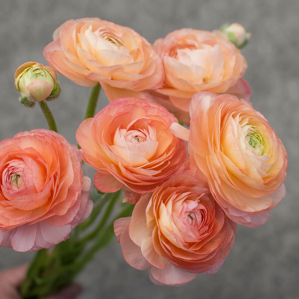 Italian Ranunculus Plant - 4 Pack - Salmone
